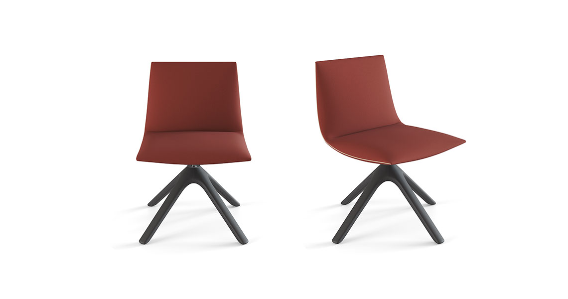 Noha chair, wooden & swivel