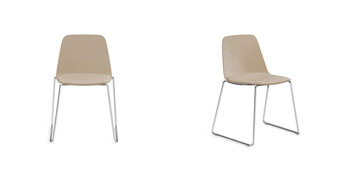 Maarten plastic chair, slide
