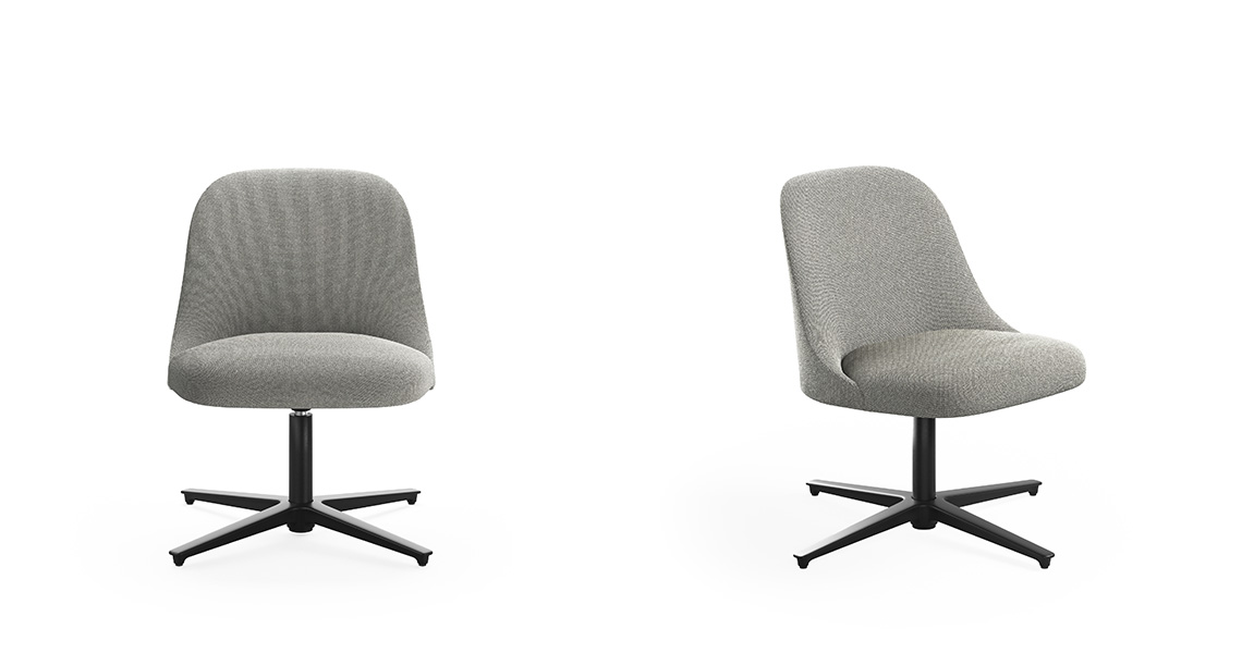 Aleta Mini Lounge Base plana giratoria