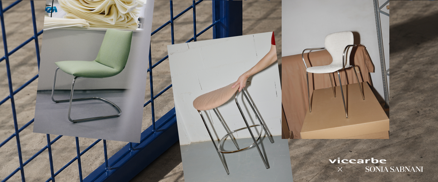 Sonia Sabnani photographs Viccarbe chrome finishes
